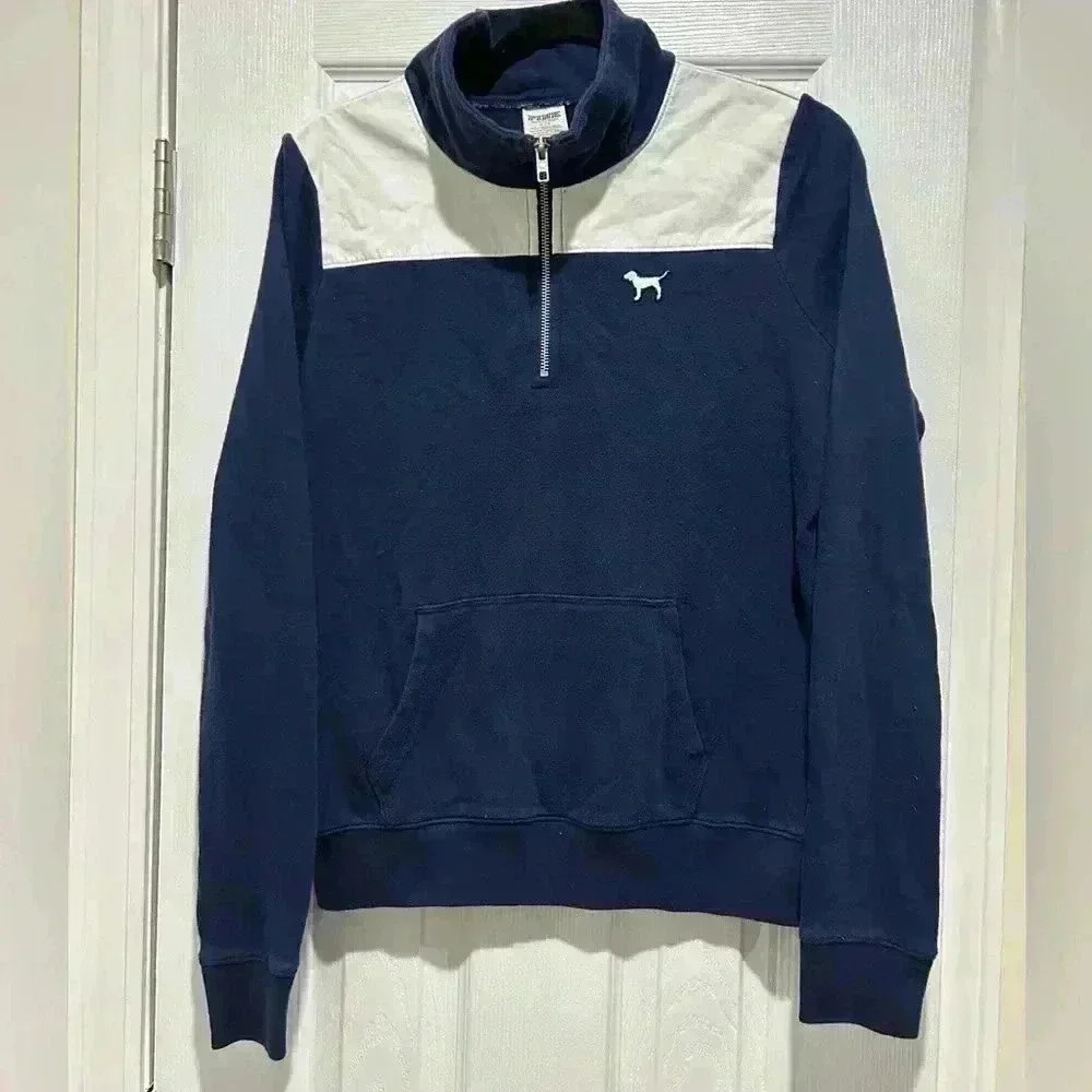 Victorias Secret PINK Quarter-zip‎ Pullover Womens Small